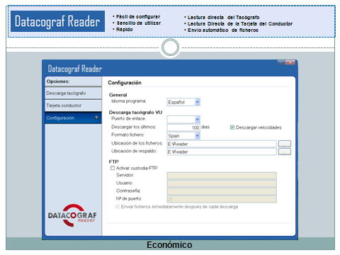 Pantalla de configuración